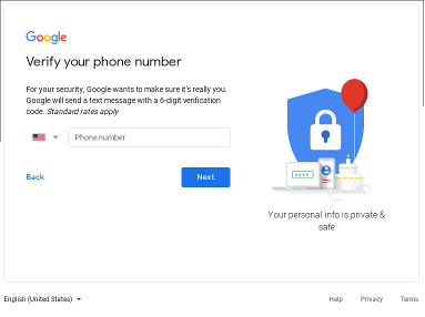 screenshot: verify your phone number