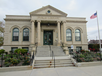 [photo: library building, 2014]