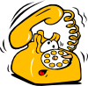 [clip-art of a telephone]