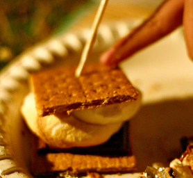 [stock photo of a s'more]